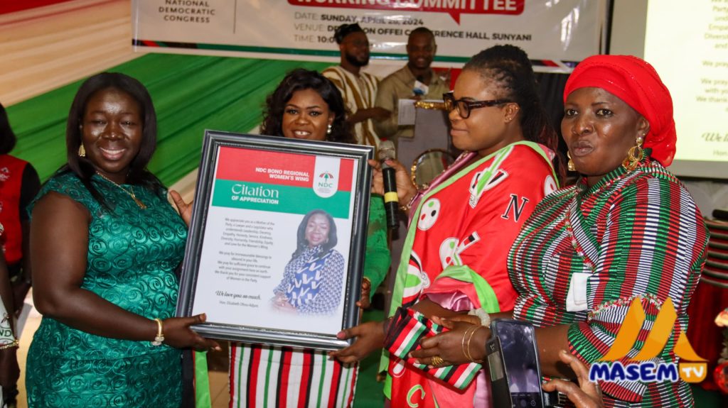 NDC Bono Women’s Wing honours Techiman North MP for her exemplary leadership