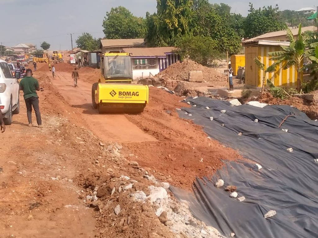 Govt starts rehabilitation of major roads in Ejisu ahead of by-election