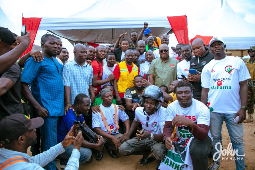 The Okada riders pledged their support for the Mahama 2024 campaign