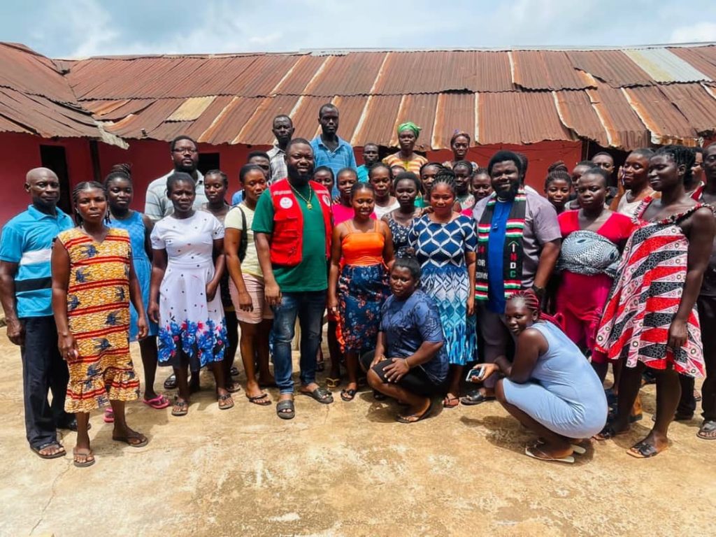 Agona West NDC Youth Organizer Frank Freebody Mensah Supports Youth in Skills Training