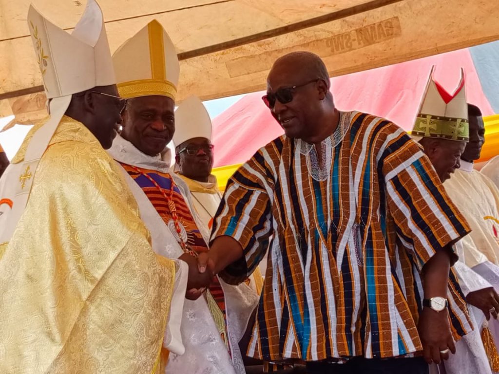 H.E John Mahama Attends The Episcopal And Ordination Ceremony Of Most Reverend Francis Bomansaan