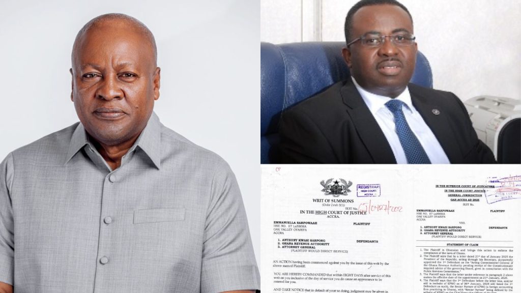 President Mahama sued over appointment of new GRA boss