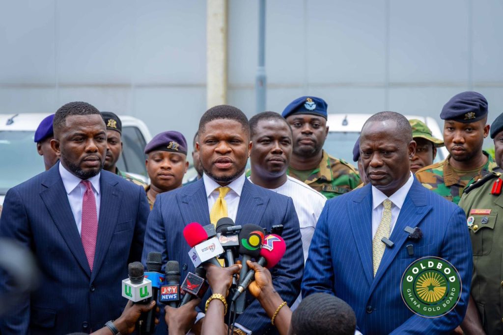 Goldbod donates 5 vehicles to NAIMOS to boost fight against illegal mining